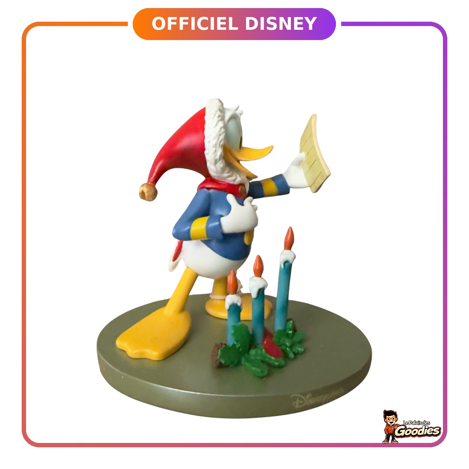 Disney - Donald Duck : Figurine de Noël avec bougies