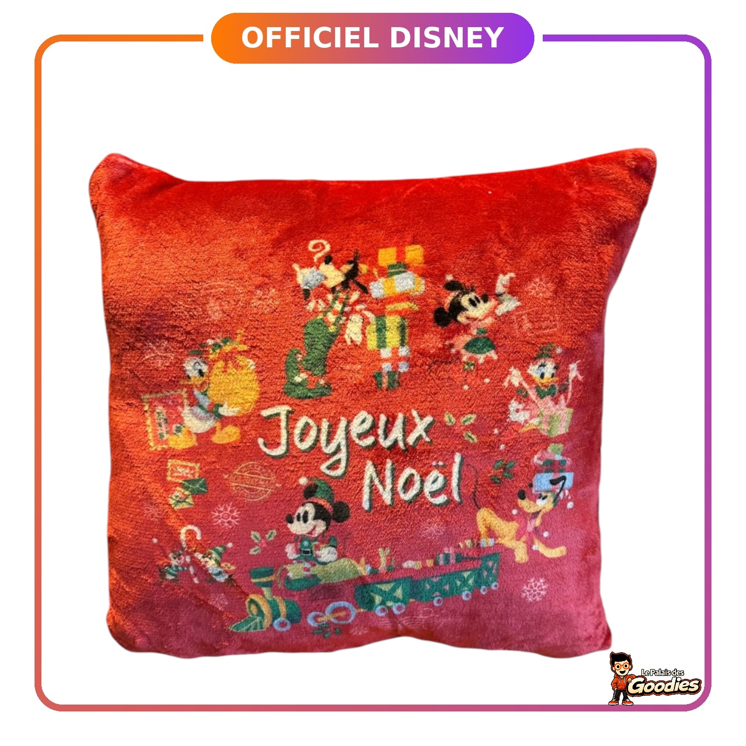 Disney - Mickey Mouse : Coussin "Joyeux Noël"