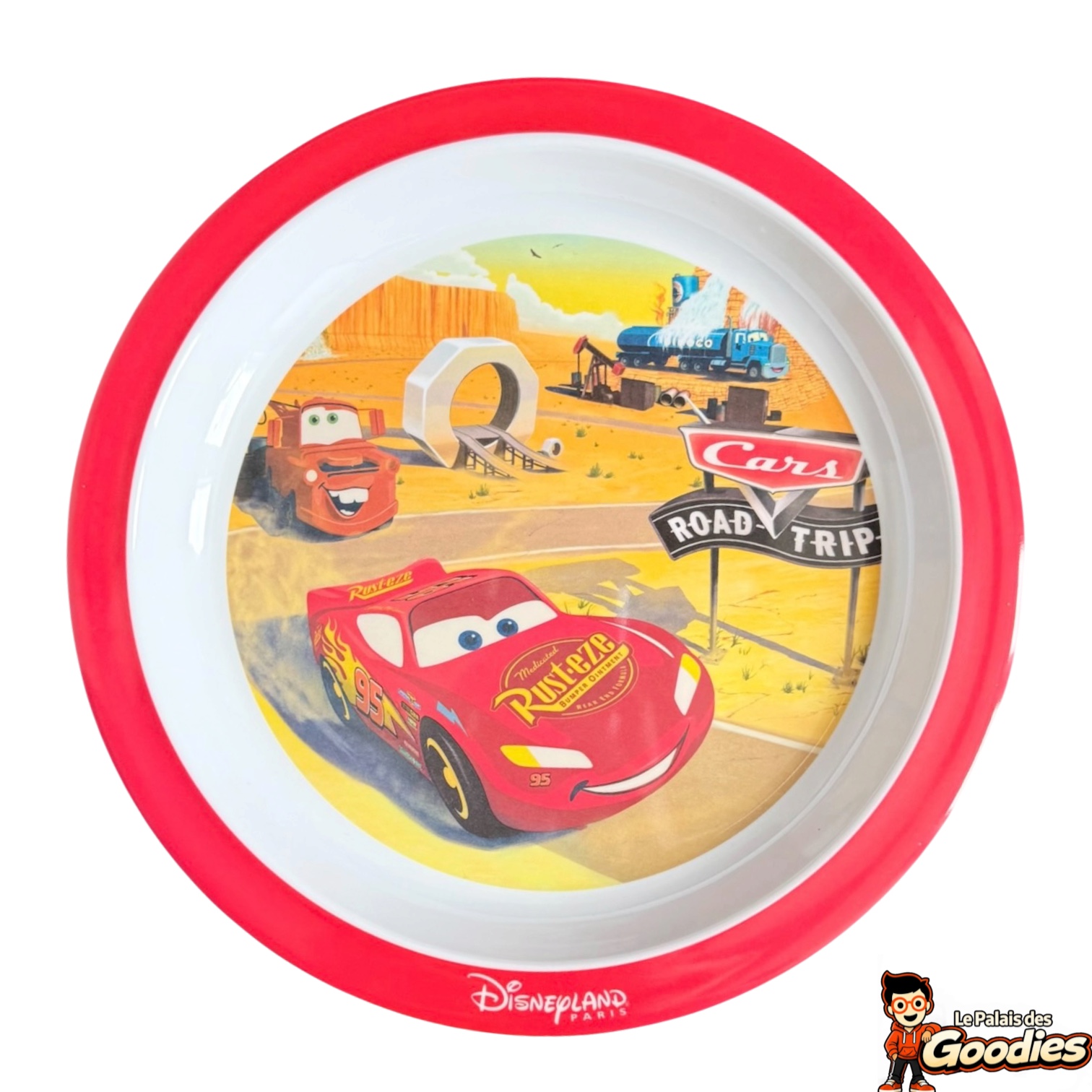 Disney/Pixar- Cars : Assiette pour enfant Flash McQueen en mélamine