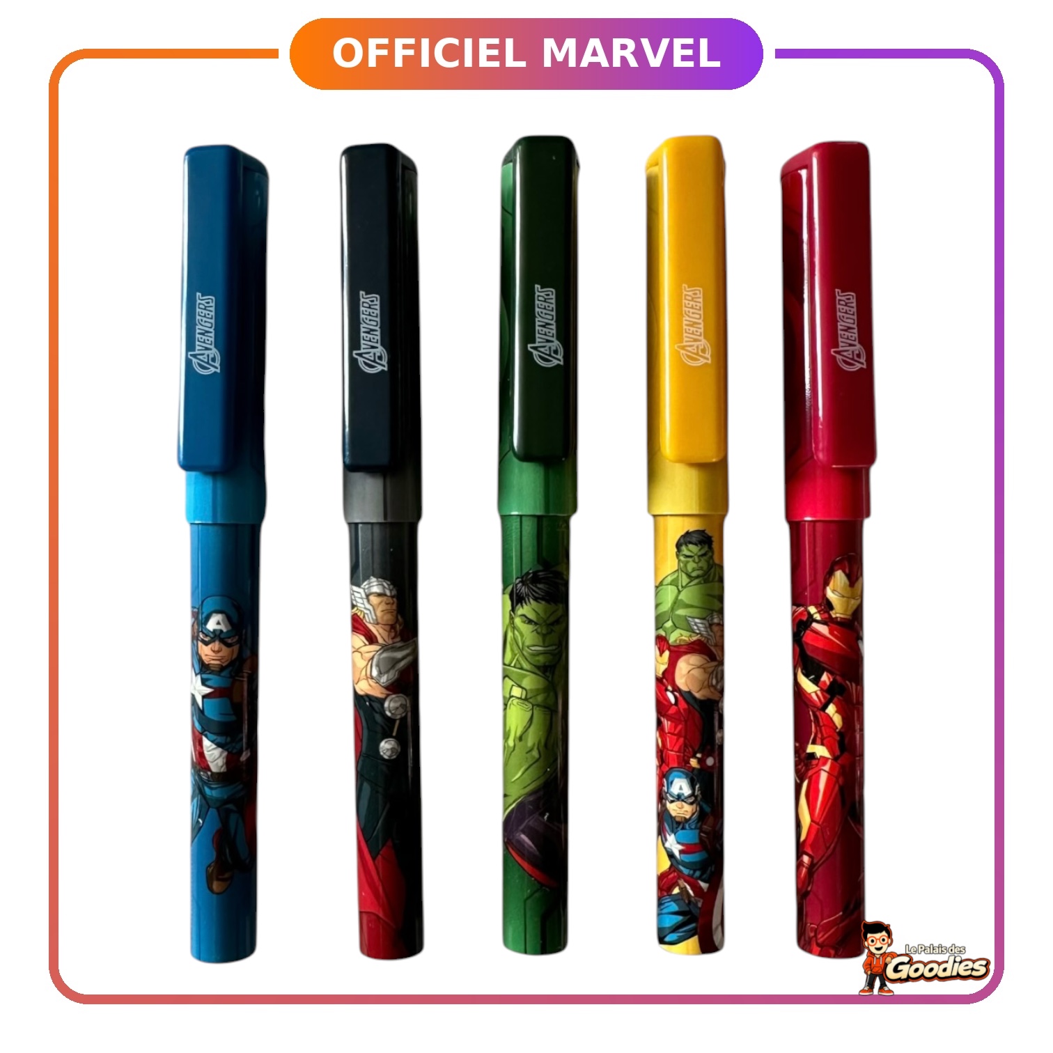Marvel - Avengers : Lot de 5 stylos