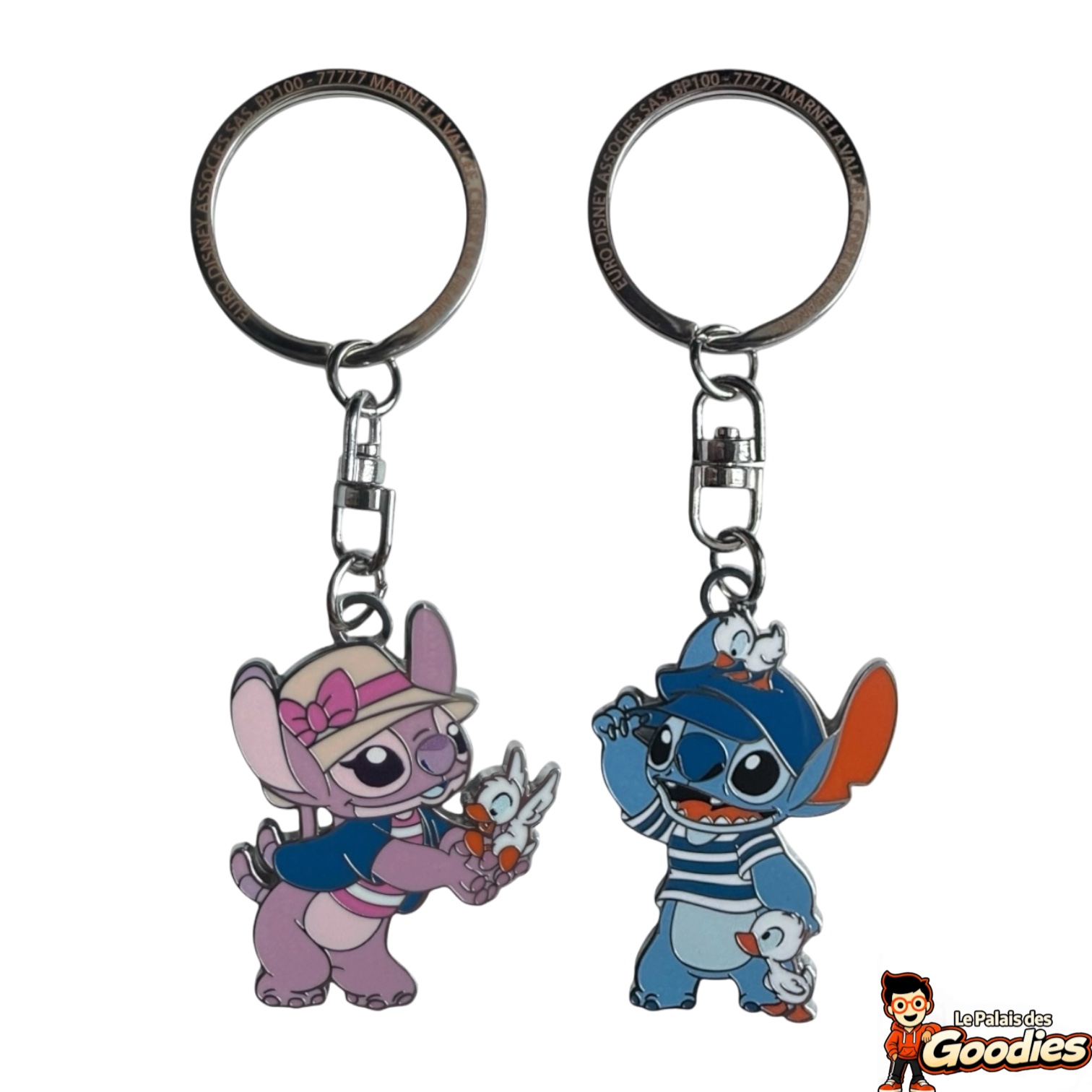 Disney - Lilo et Stitch : Lot de 2 porte-clés Stitch et Angel