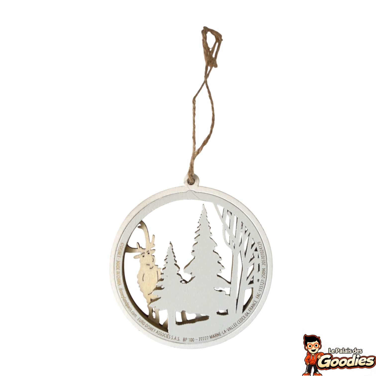 Disney - La Reine des Neiges : Ornement de Noël Olaf et Sven en bois