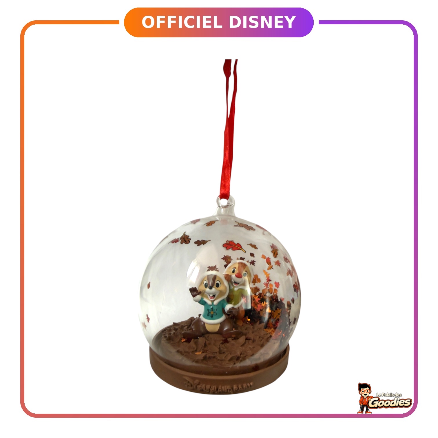 Disney - Tic et Tac : Boule de Noël Dôme Hiver