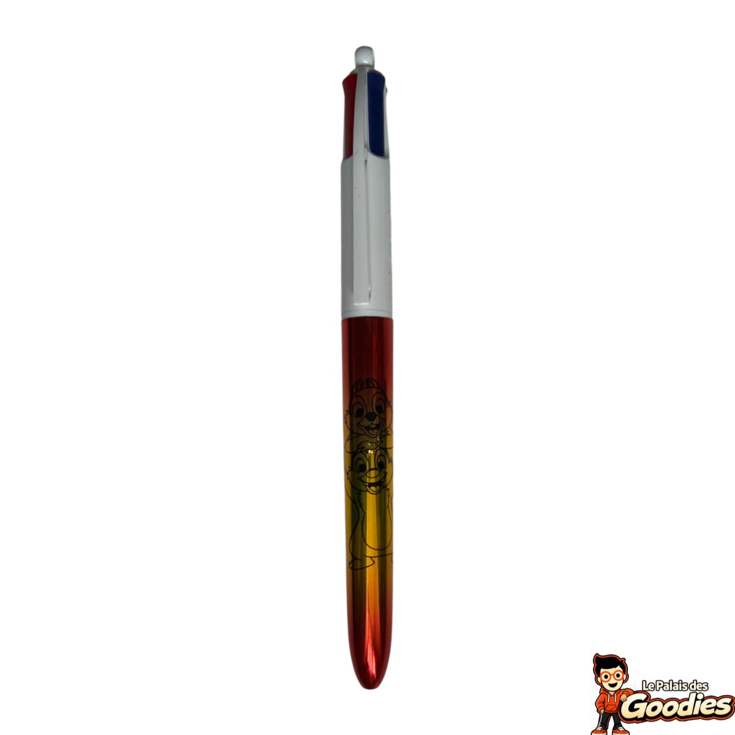 Disney - Tic et Tac : Stylo BIC 4 couleurs métallisé