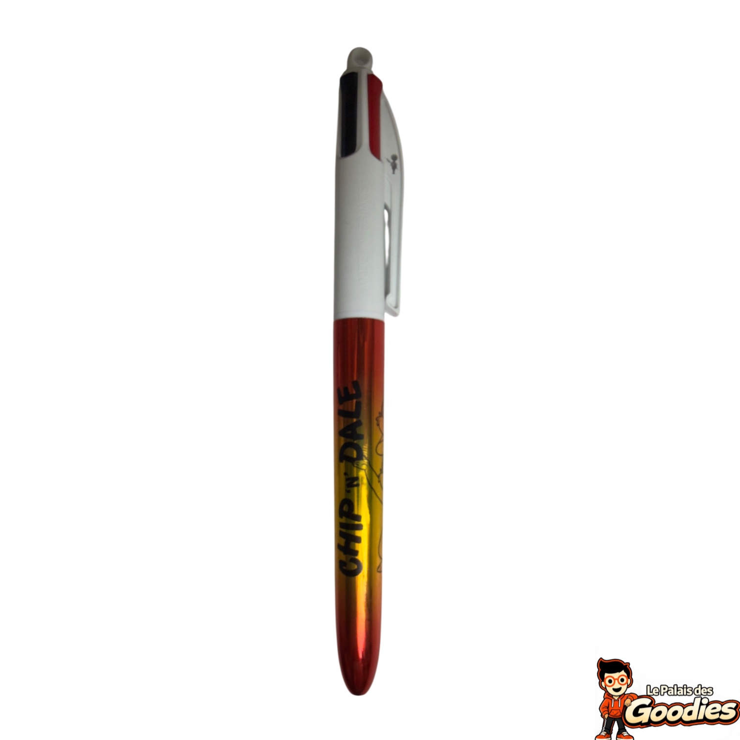 Disney - Tic et Tac : Stylo BIC 4 couleurs métallisé