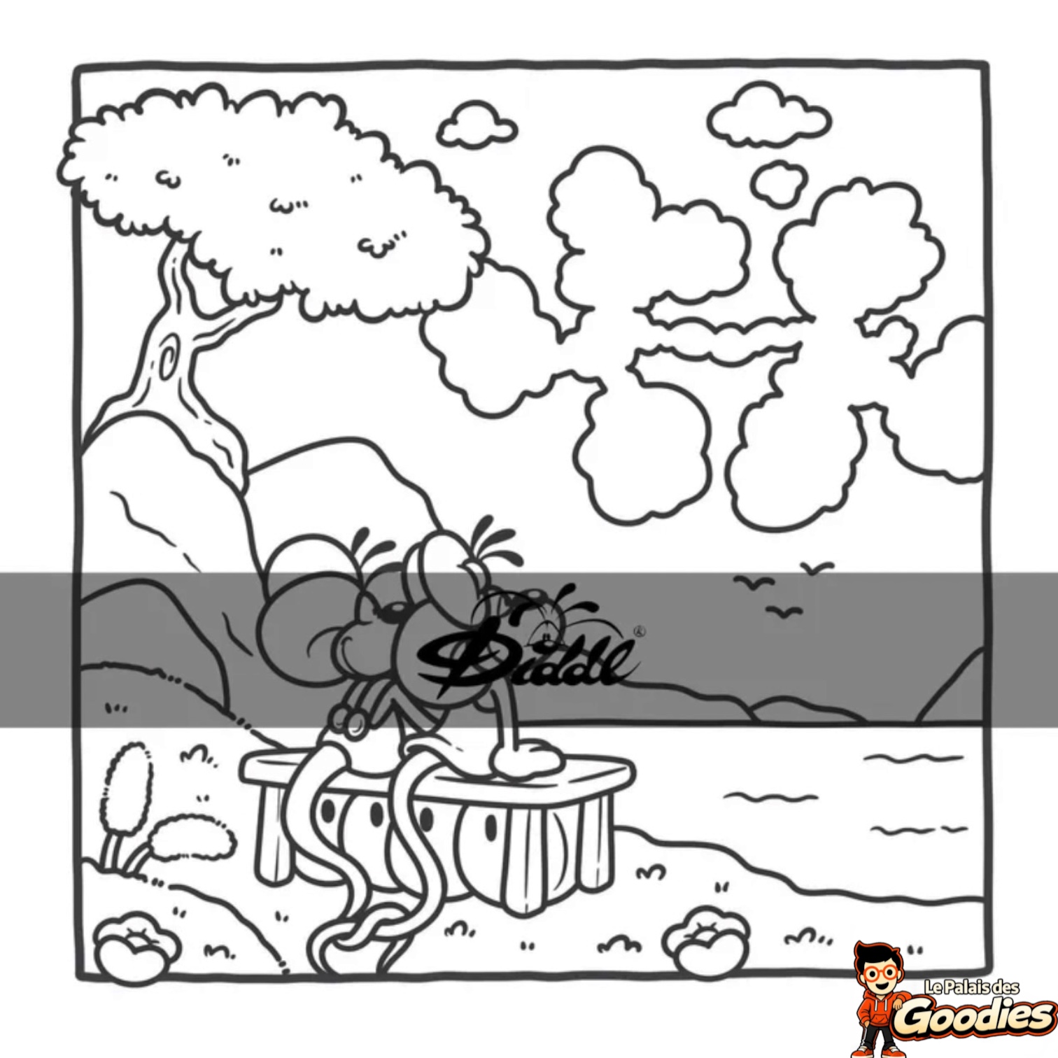 Larousse - Diddl : Livre de coloriage La petite vie cosy