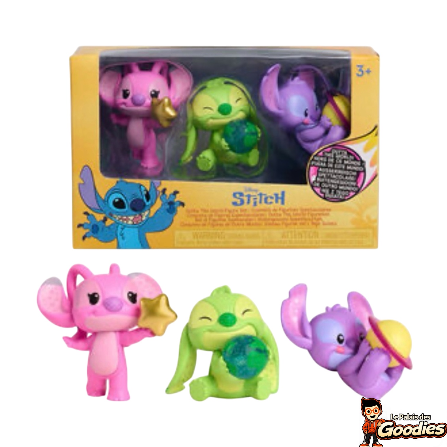 Disney - Stitch : Ensemble de 3 figurines spectaculaires