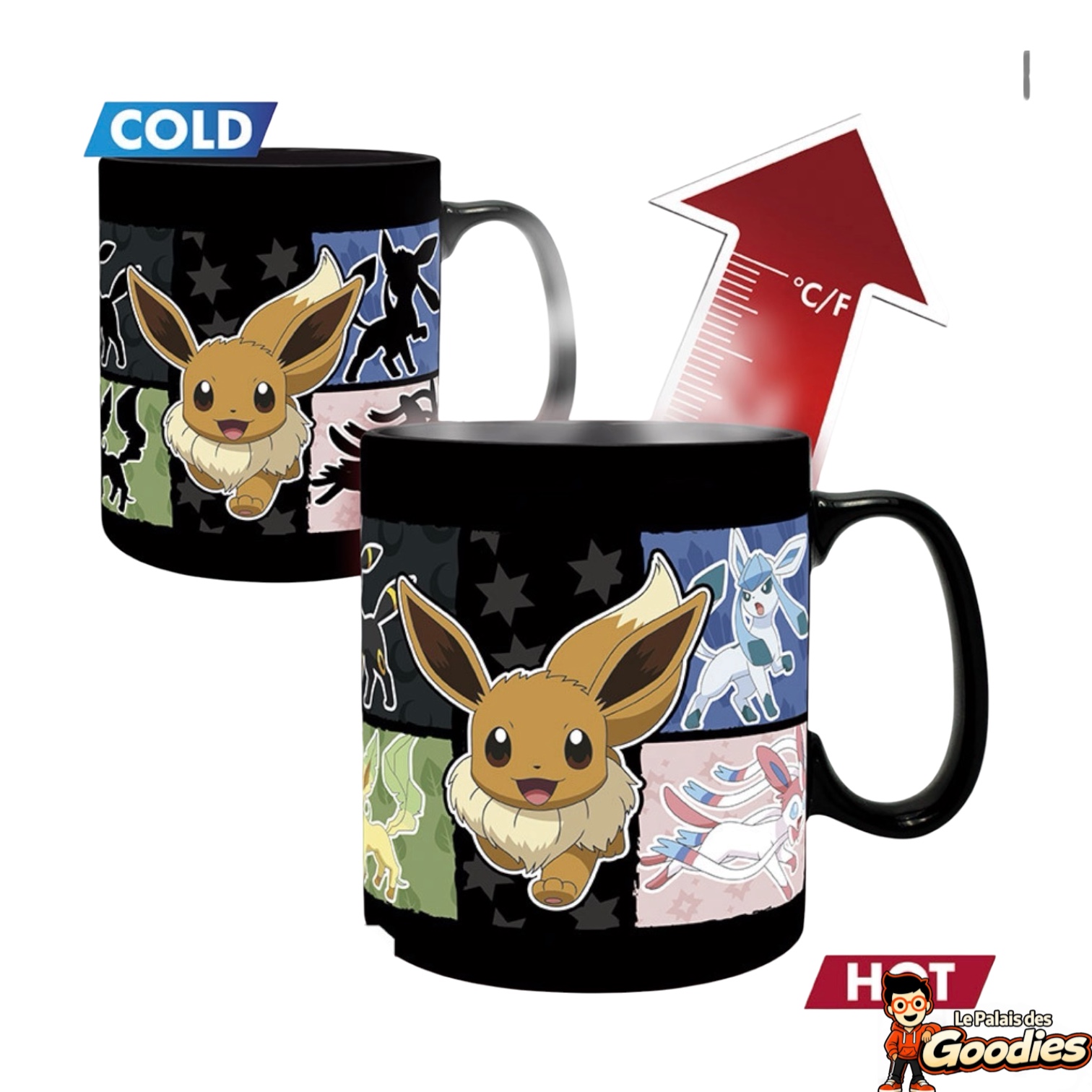 Pokémon - Évoli : Mug thermo-réactif