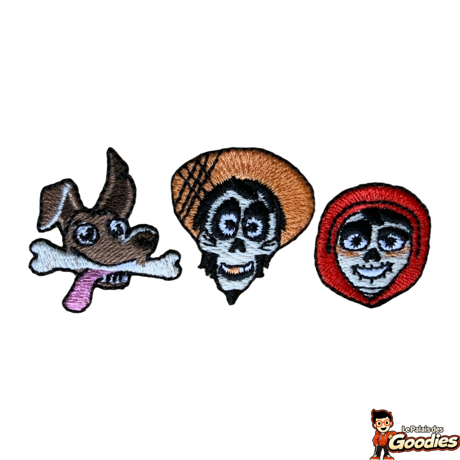 Disney Pixar - Coco : T-shirt brodé Miguel, Héctor et Dante