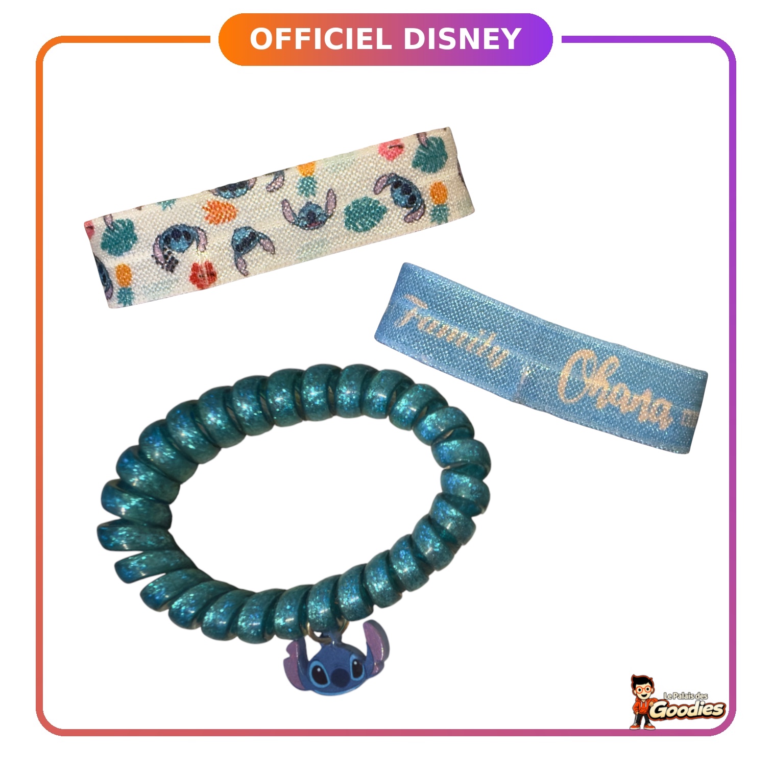 Disney - Lilo et Stitch : Set de 3 élastiques