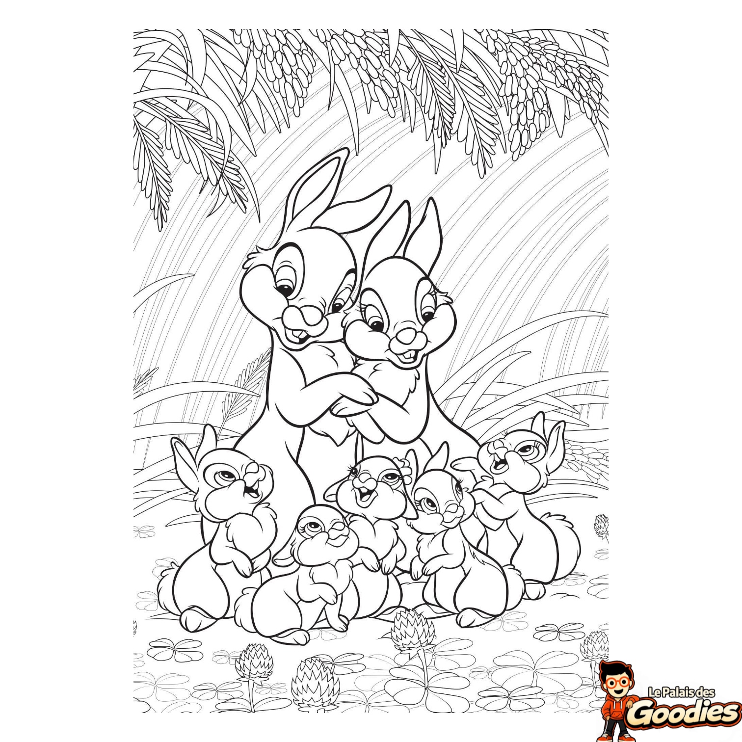Disney - Art thérapie : Mini-bloc de coloriages "En famille"