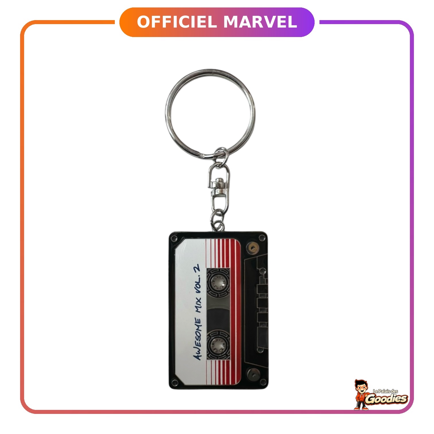 Marvel - Les gardiens de la galaxie : Porte-clé métal Cassette