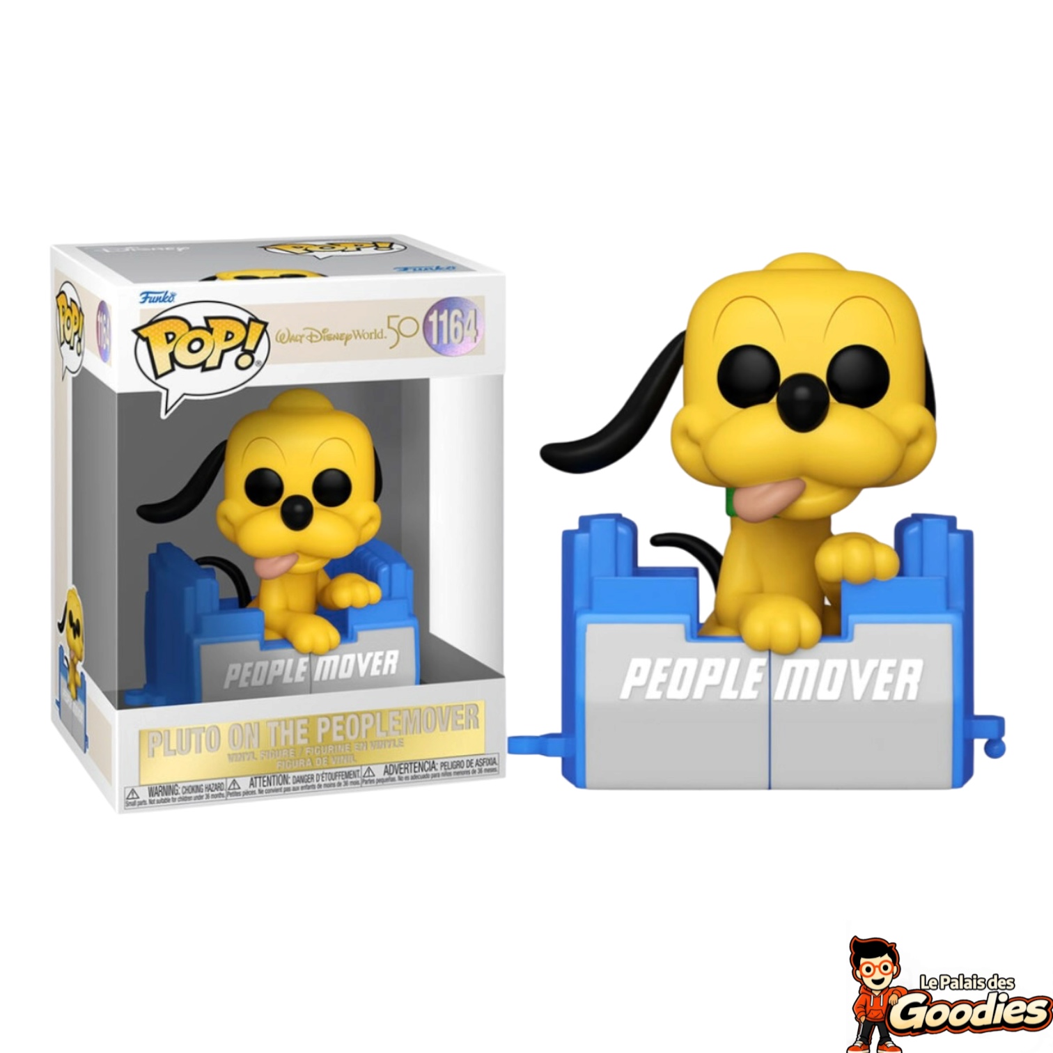 Disney - Funko Pop Bobble Head : Pluto on the peoplemover
