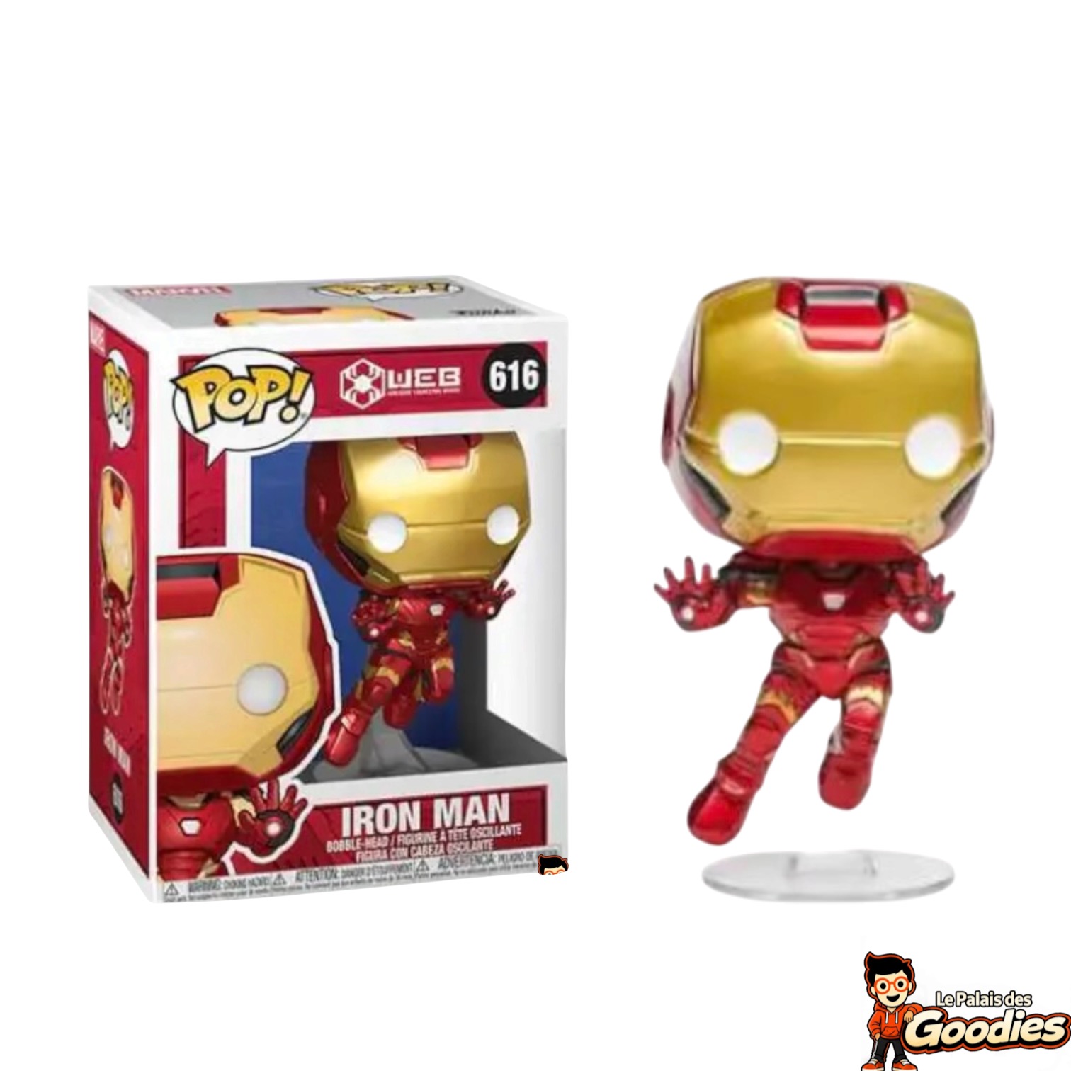 Funko - Marvel : Pop n°616 Iron Man W.E.B.