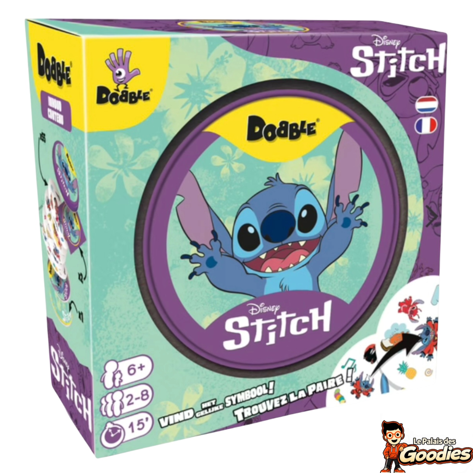 Dobble - Lilo et Stitch : Jeu de société Stitch