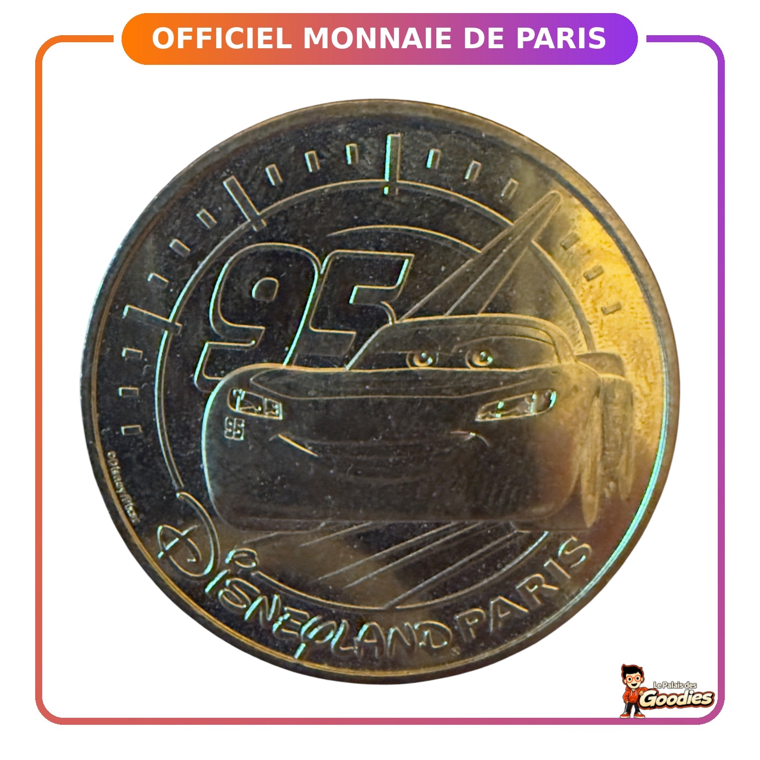 Disney Pixar - Cars : Pièce Monnaie de Paris Flash McQueen
