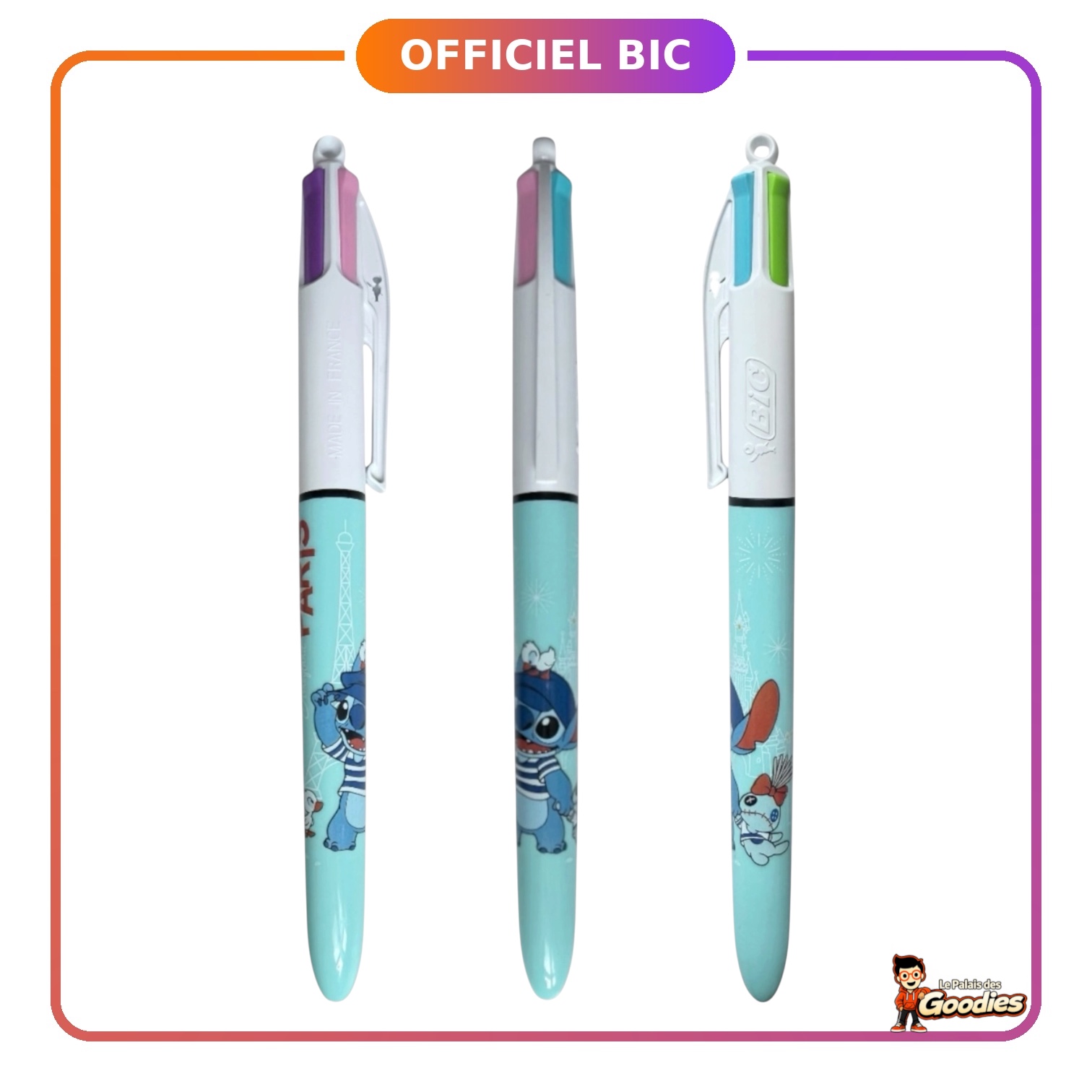 Disney - Lilo et Stitch : Bic 4 couleurs "à Paris"