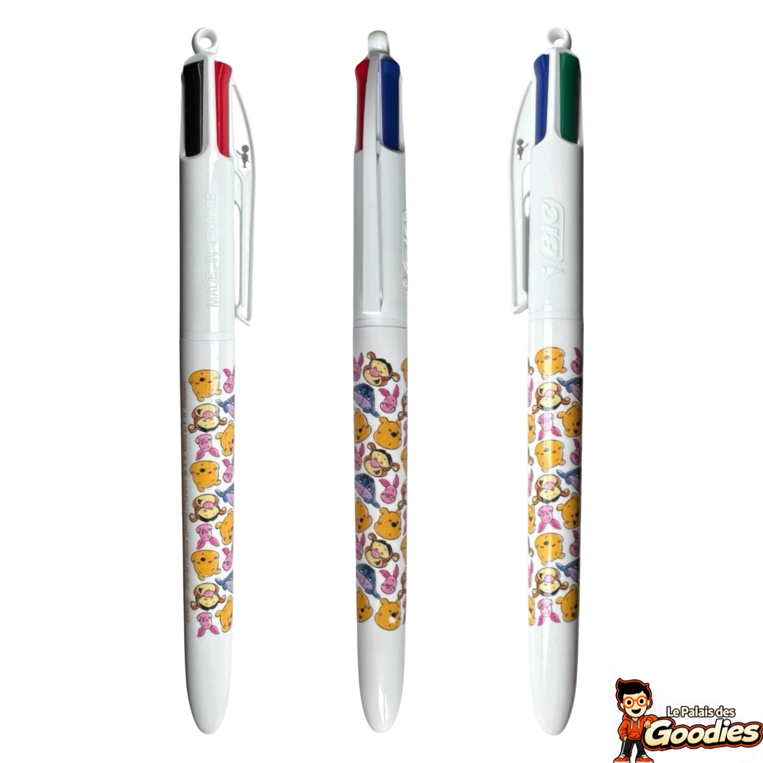 Disney - Winnie lOurson : Lot de 2 stylos BIC 4 couleurs