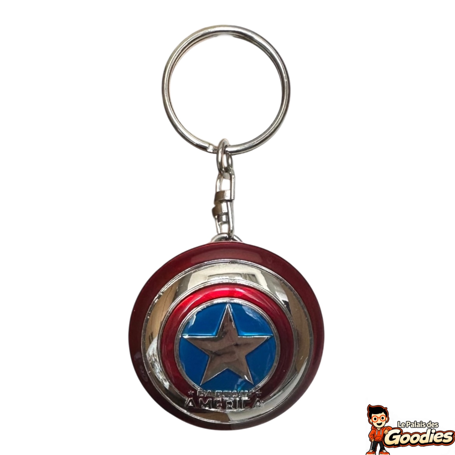 Marvel - Captain America : Porte-clé bouclier métal