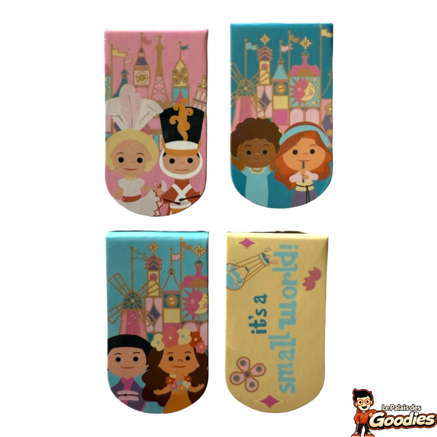 Disney - Its a small world : Set de 4 marque-pages magnétiques