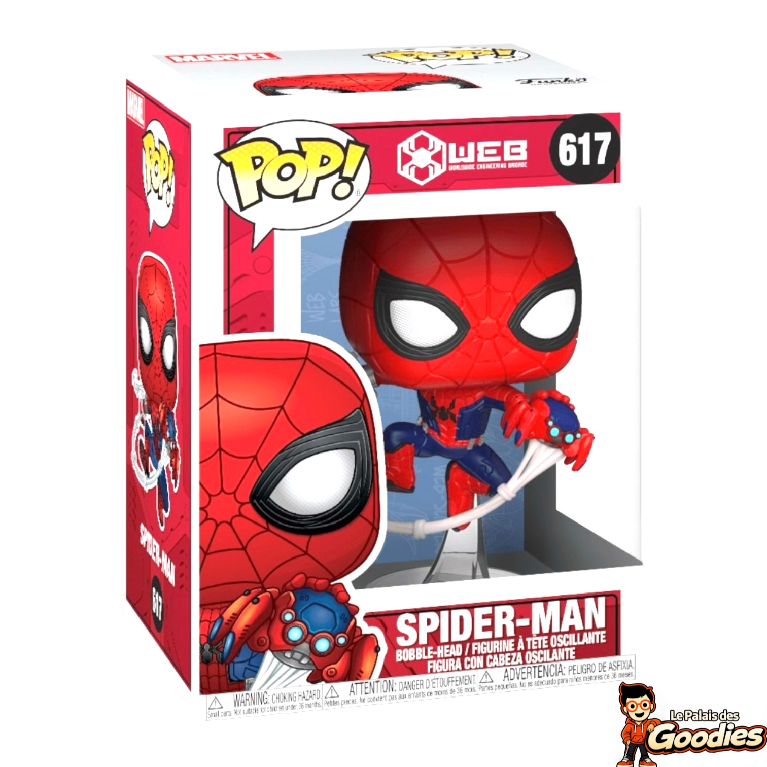 Funko Pop - Marvel W.E.B. : N°617 Spider-Man avec Spider-Bot