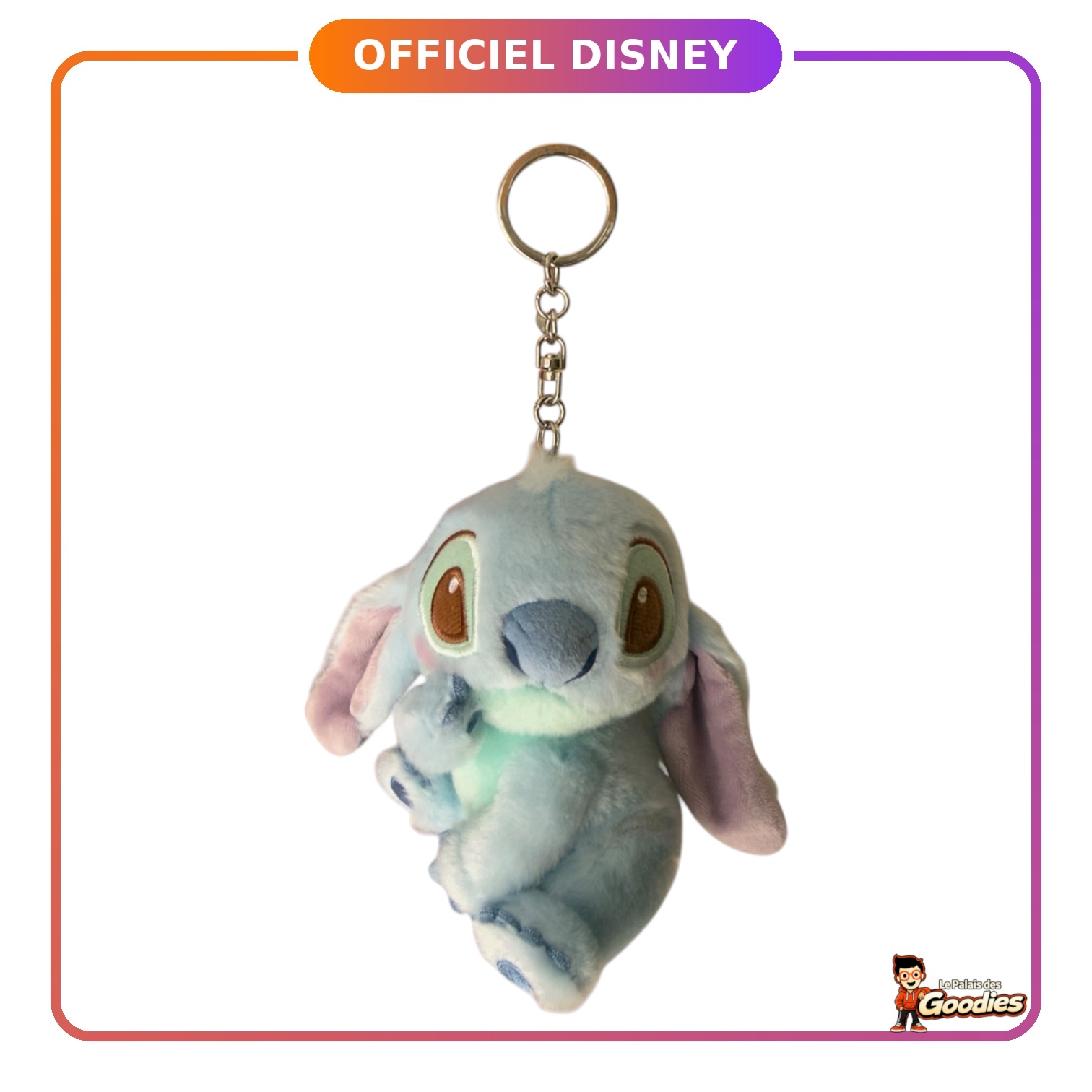 Disney - Lilo et Stitch : Porte-clés peluche Stitch pastel