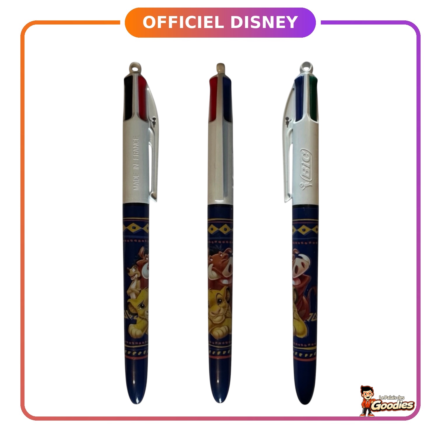Disney - Le Roi Lion : Stylo BIC 4 couleurs "Family"