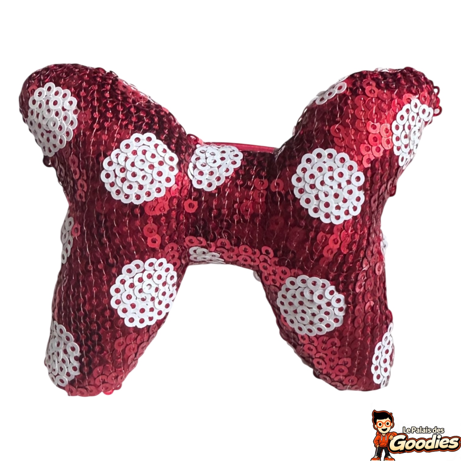 Disney - Minnie Mouse : Élastique cheveux avec nœud XL à sequins rouges