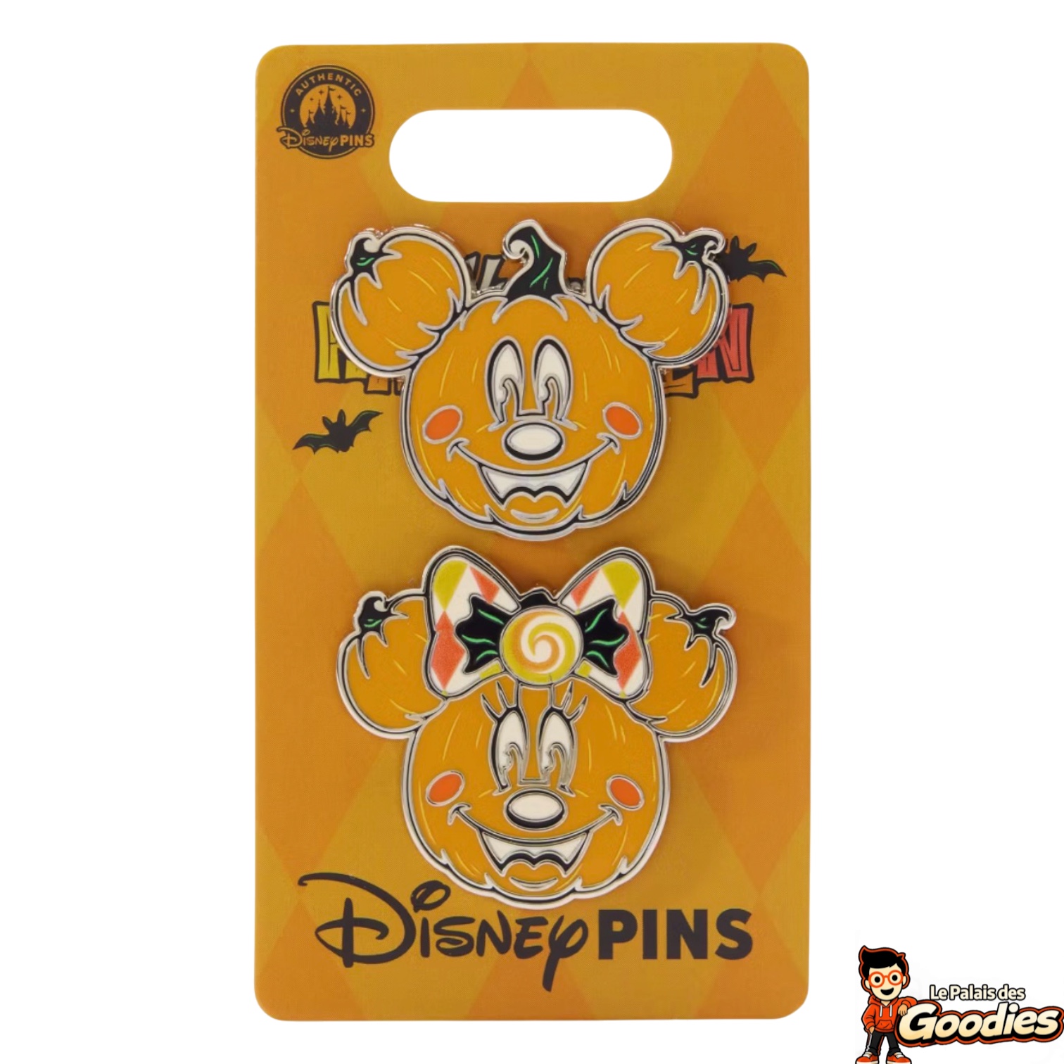 Disney - Mickey et Minnie : Lot de 2 pins citrouilles Halloween 2026
