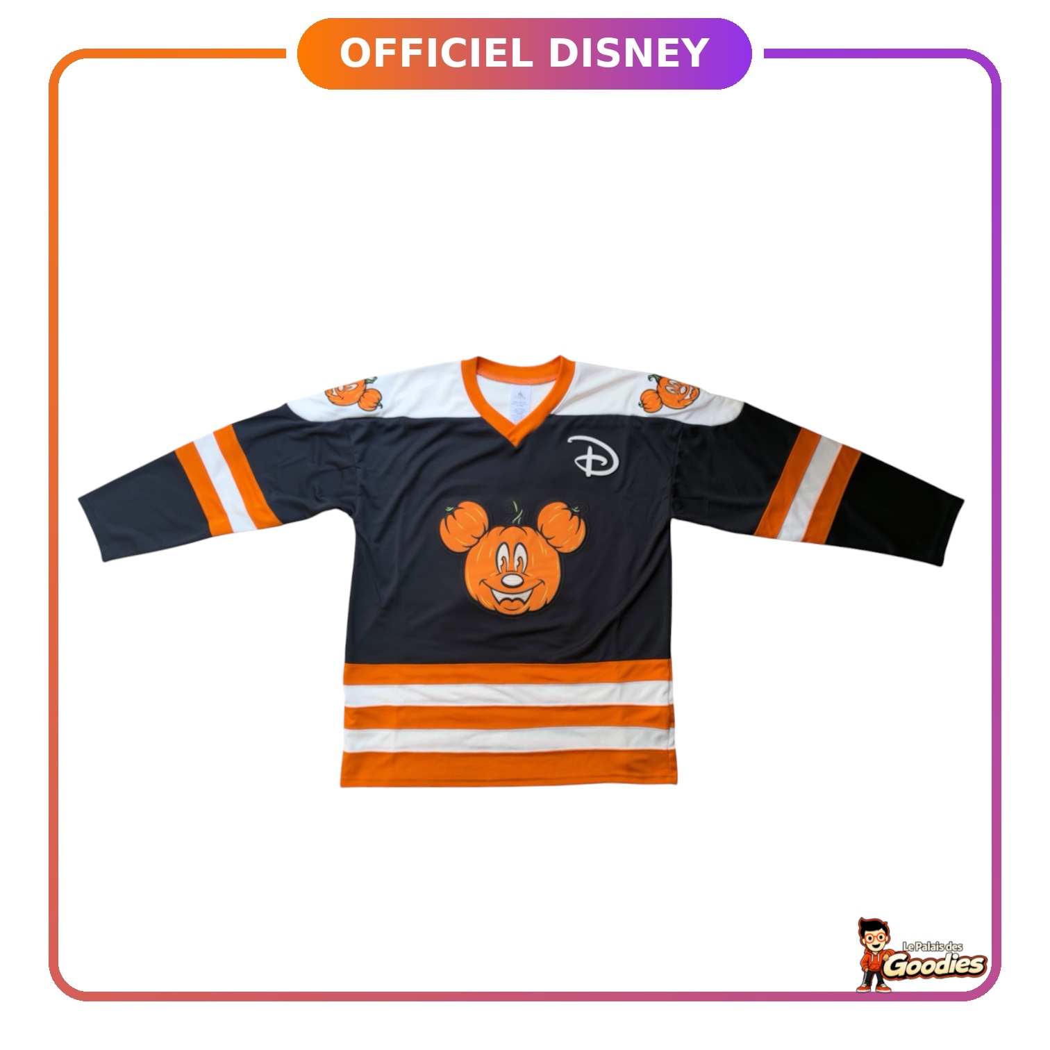 Disney - Mickey Mouse : Maillot de hockey Halloween citrouille