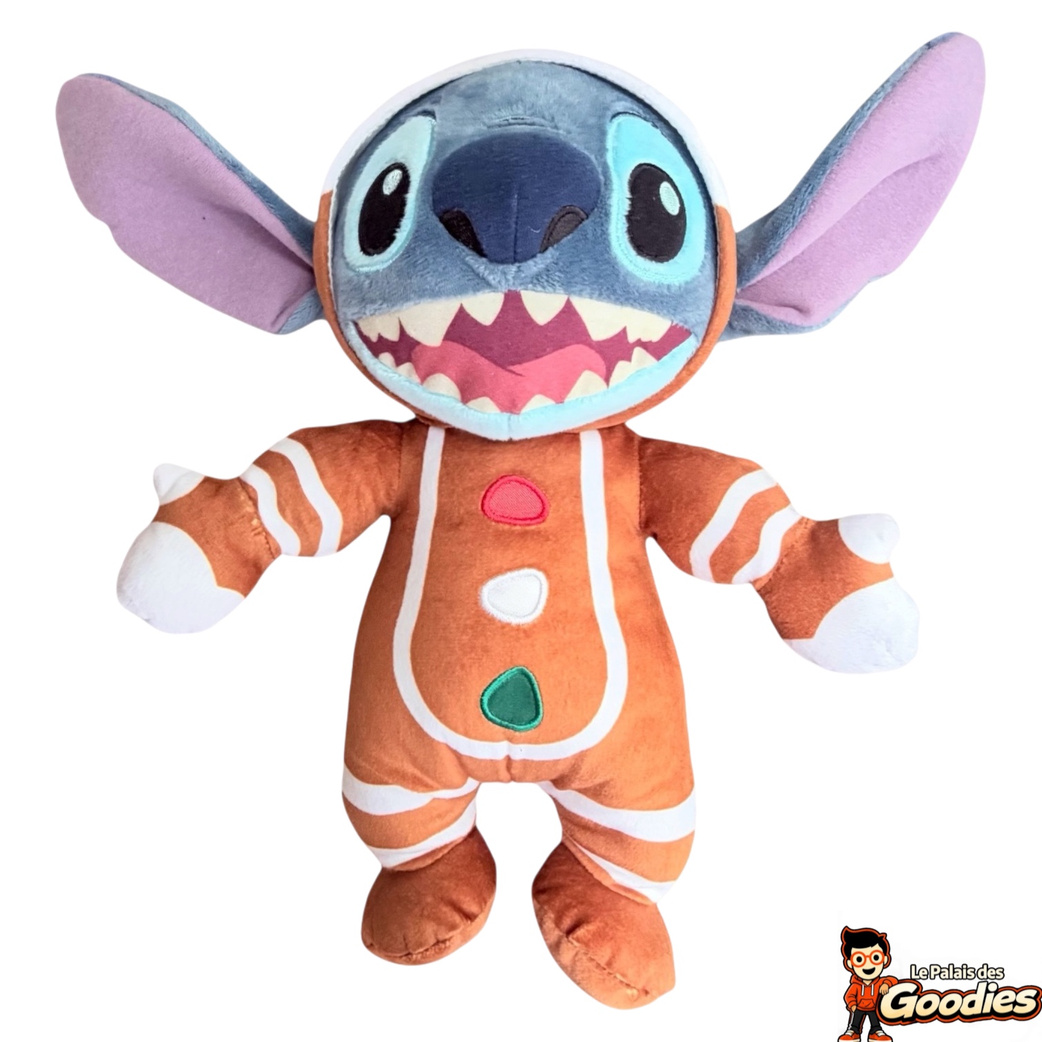 Disney - Lilo et Stitch : Peluche Stitch Noël en bonhomme pain dépices