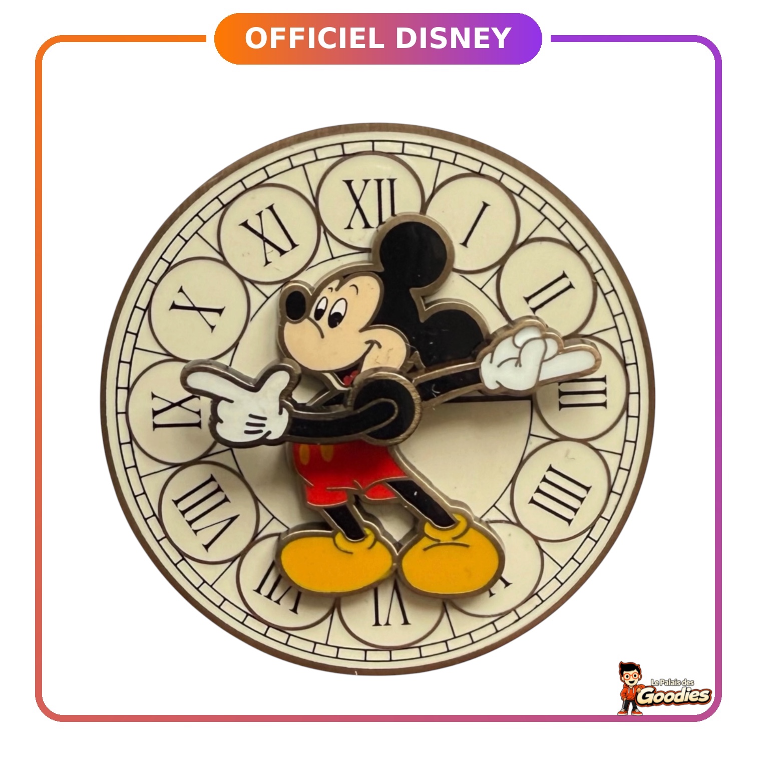 Disney - Mickey Mouse : Pins horloge Disneyland Hotel à aiguilles mobiles (OE)
