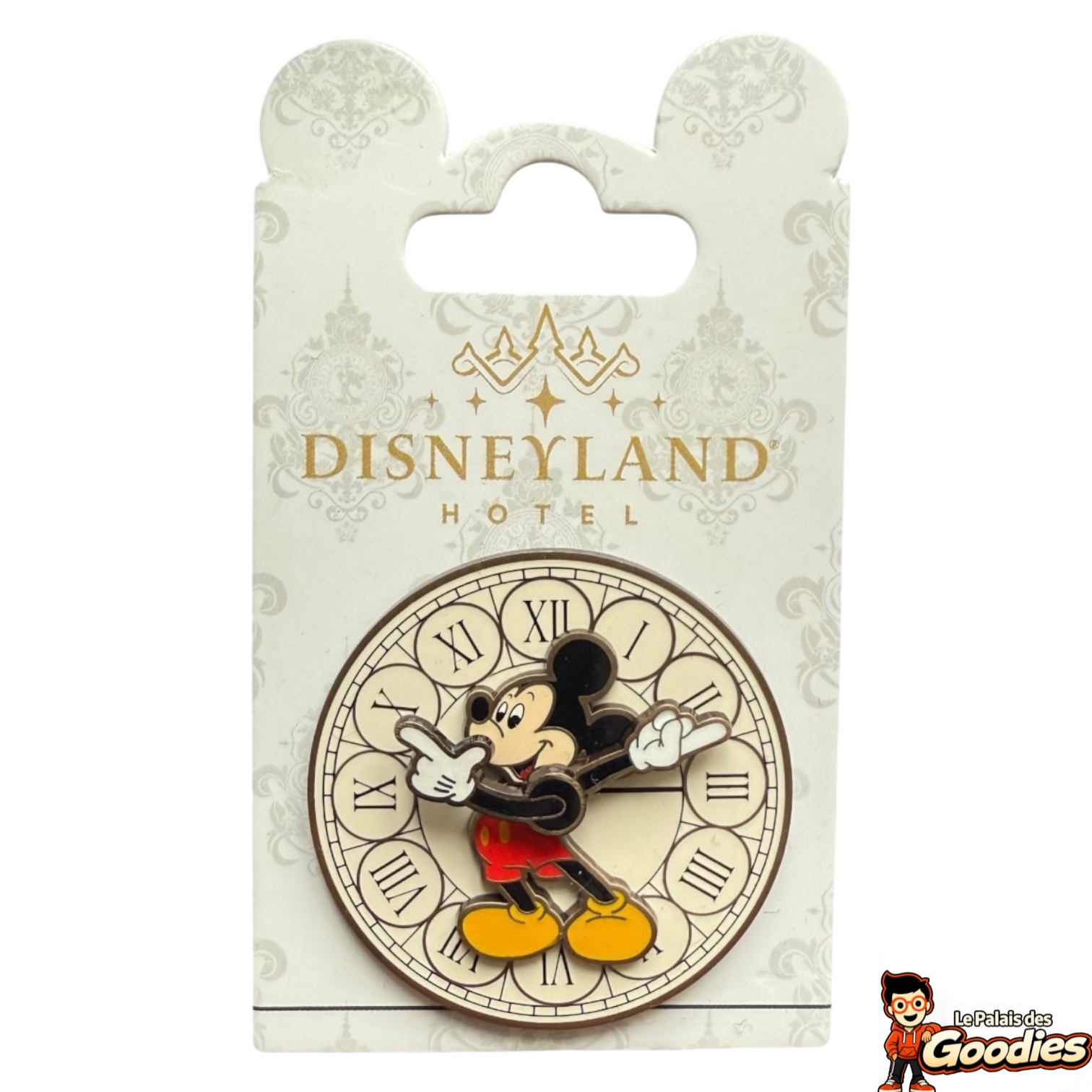 Disney - Mickey Mouse : Pins horloge Disneyland Hotel à aiguilles mobiles (OE)