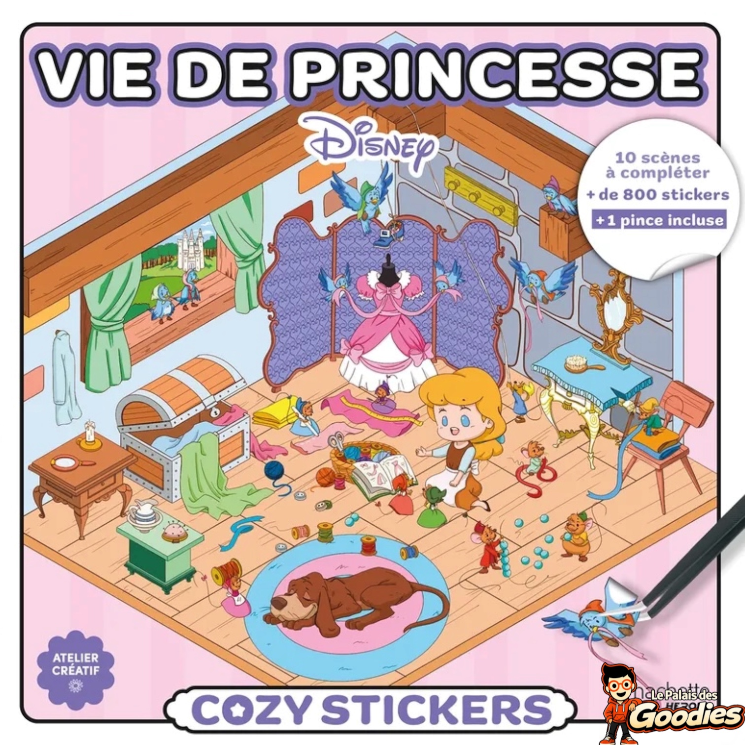 Hachette Heroes - Disney : Cozy Stickers Vie de princesse avec pince