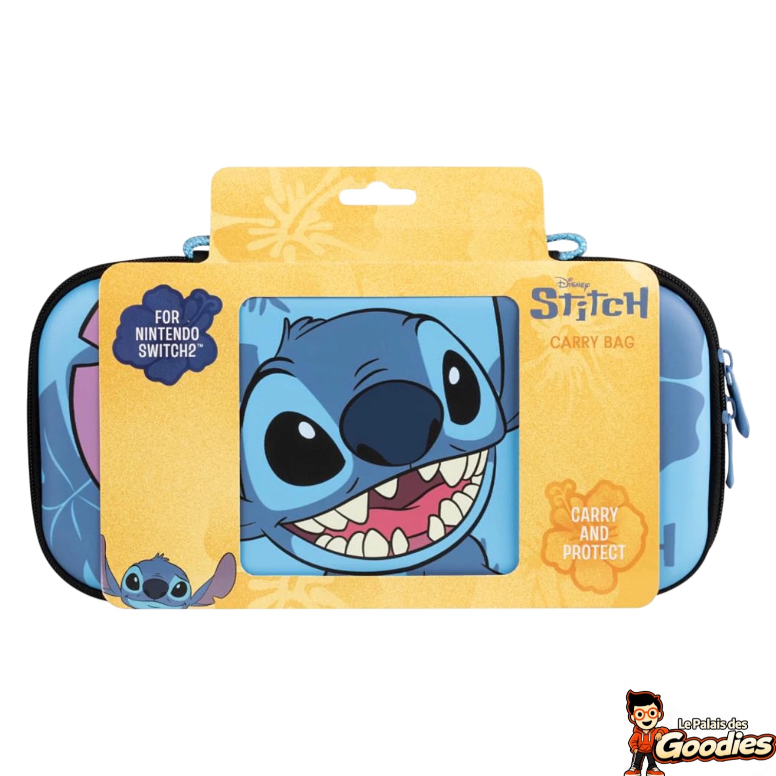 Disney - Lilo et Stitch : Pochette de transport Nintendo Switch 2 Stitch bleue