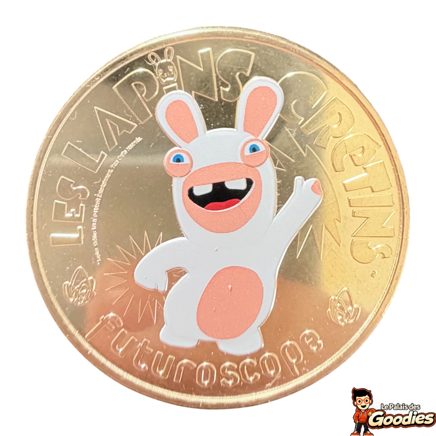 Futuroscope - Lapins Crétins : Médaille Monnaie de Paris en couleur