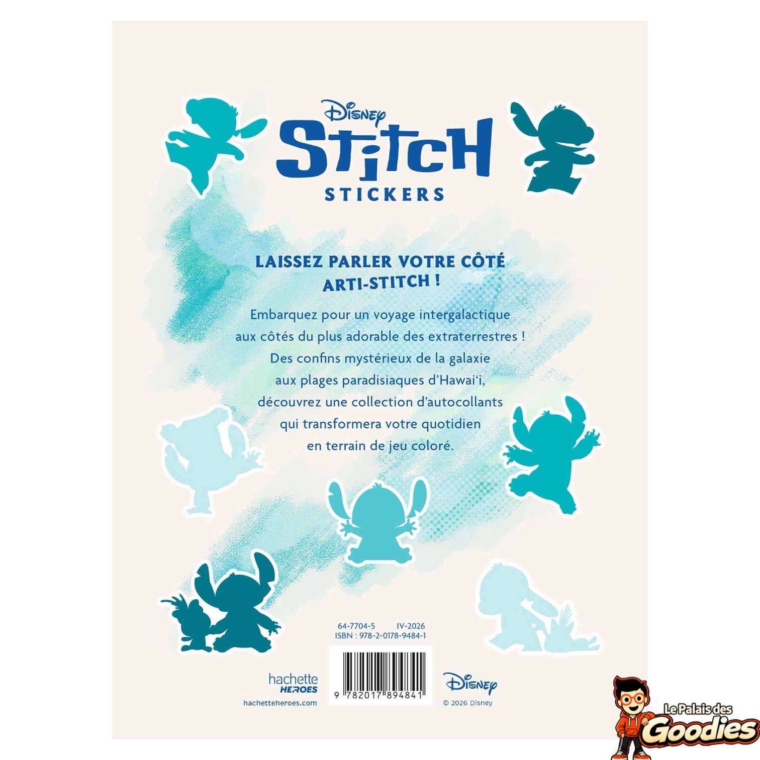Hachette Heroes - Disney : Stitch Stickers, livre de 700 stickers