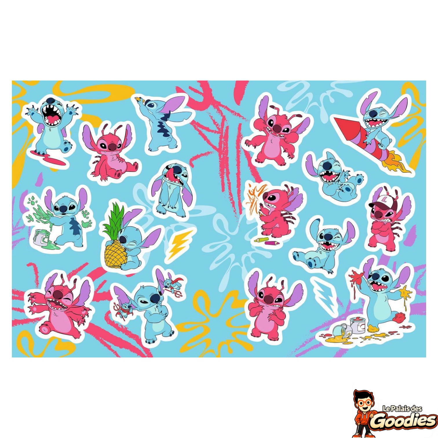 Hachette Heroes - Disney : Stitch Stickers, livre de 700 stickers