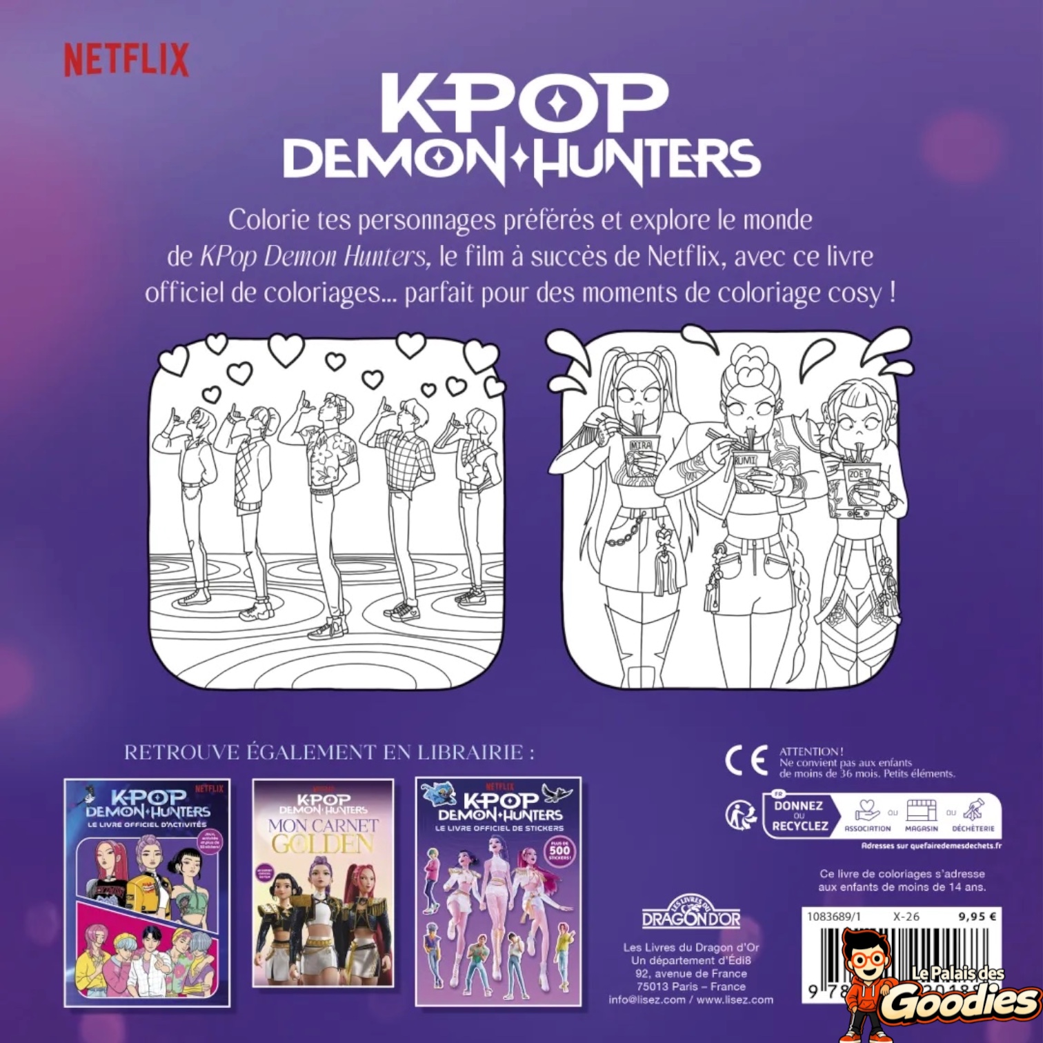 Netflix - KPop Demon Hunters : Canap, canap, canap ! Livre officiel de coloriages