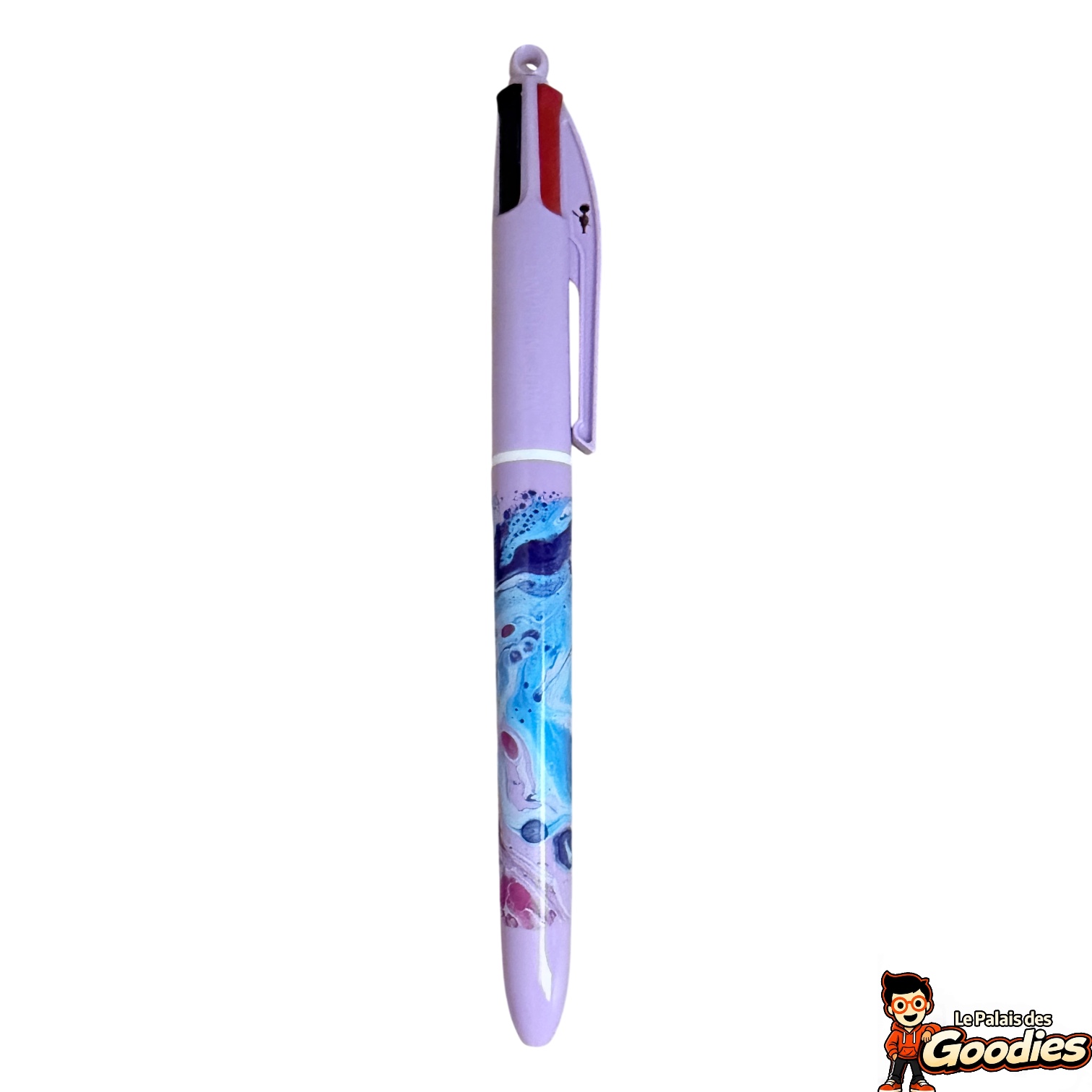 BIC - Marbré : Stylo 4 couleurs lilas