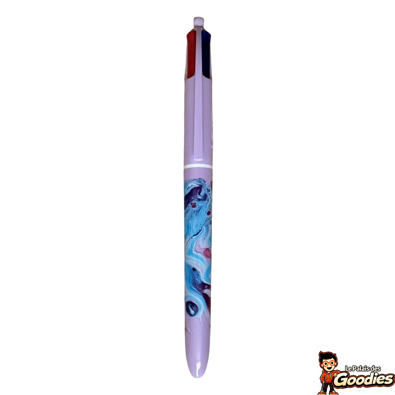BIC - Marbré : Stylo 4 couleurs lilas