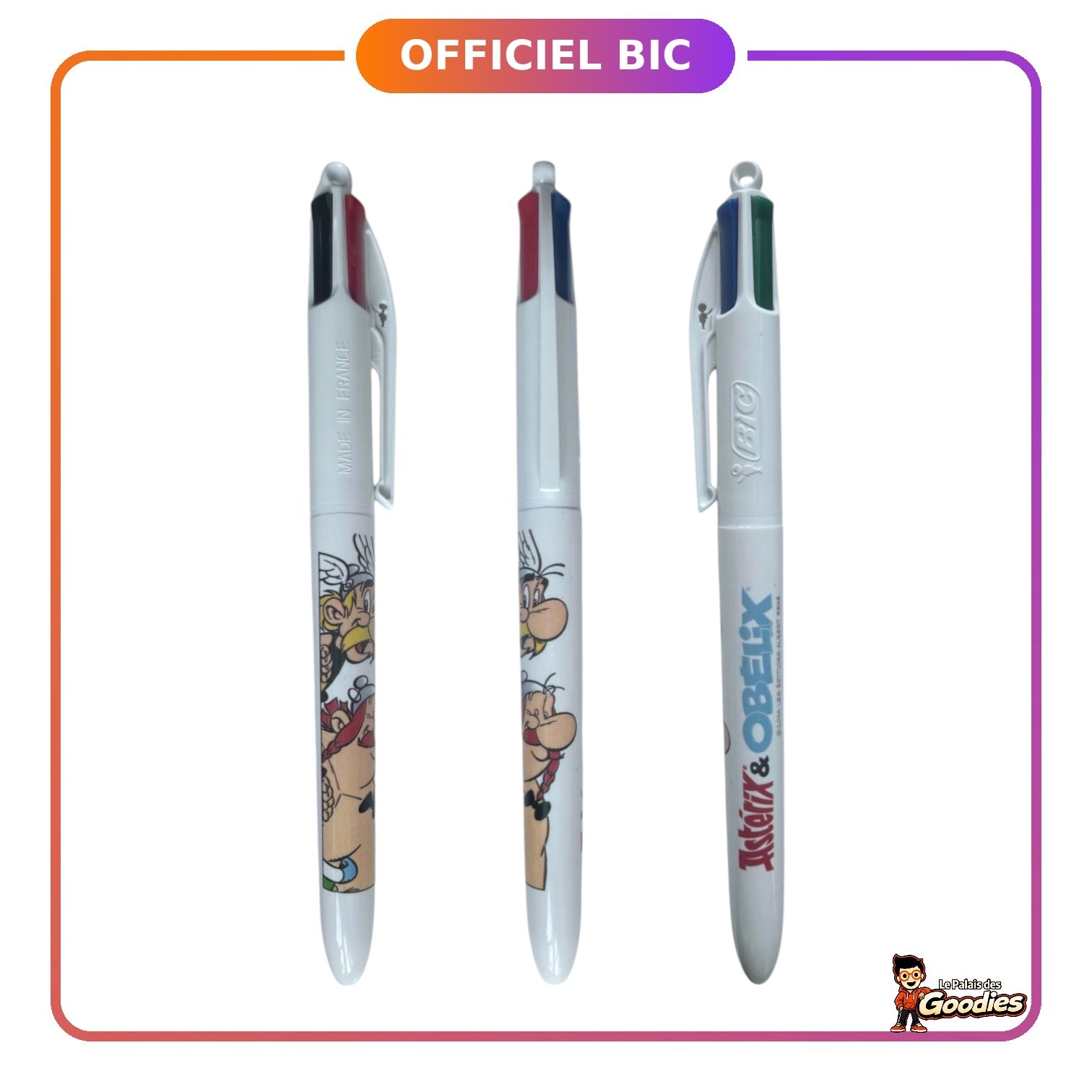 Astérix : Stylo BIC 4 couleurs Astérix et Obélix
