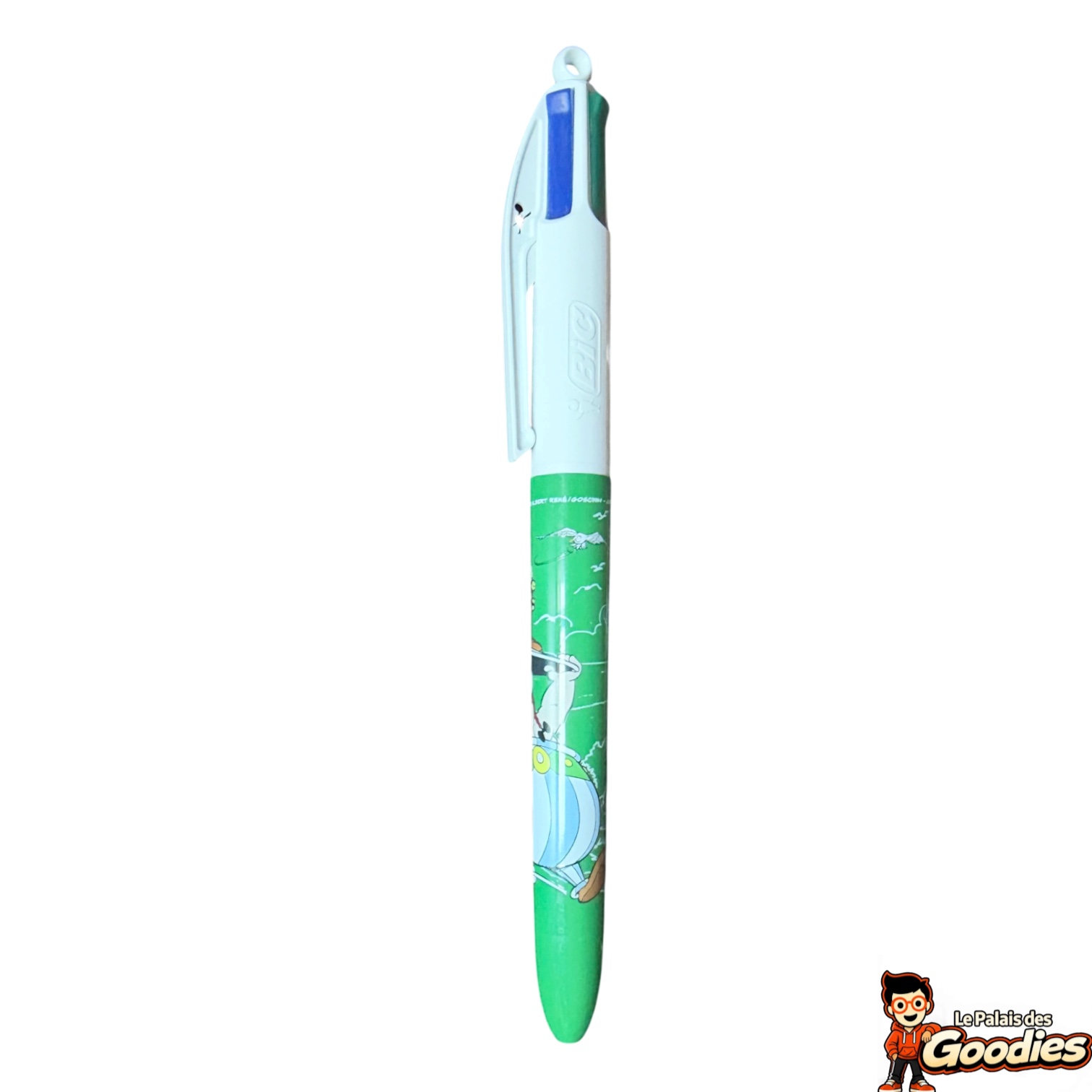 Astérix : Stylo BIC 4 couleurs Astérix et Obélix corps vert