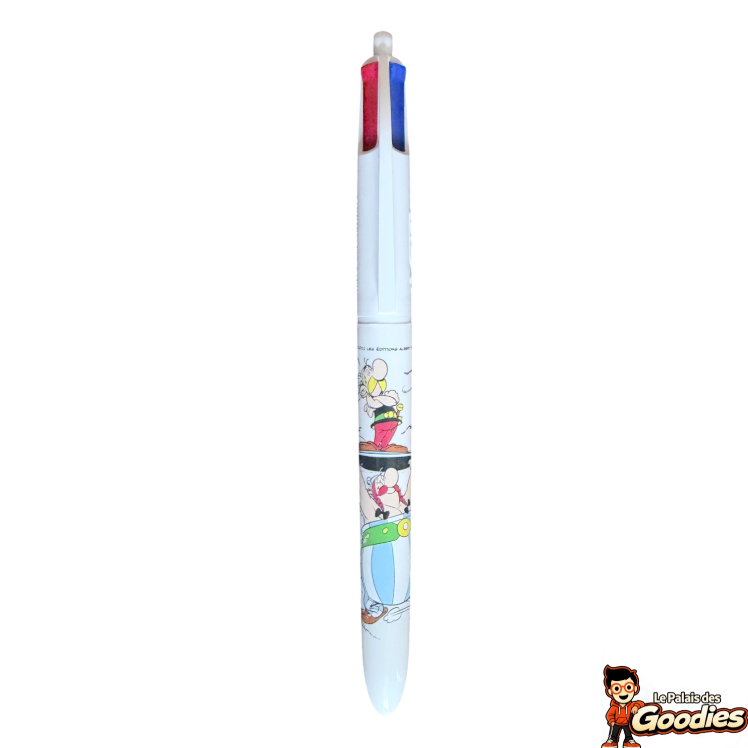 Astérix : Stylo BIC 4 couleurs Astérix et Obélix corps blanc