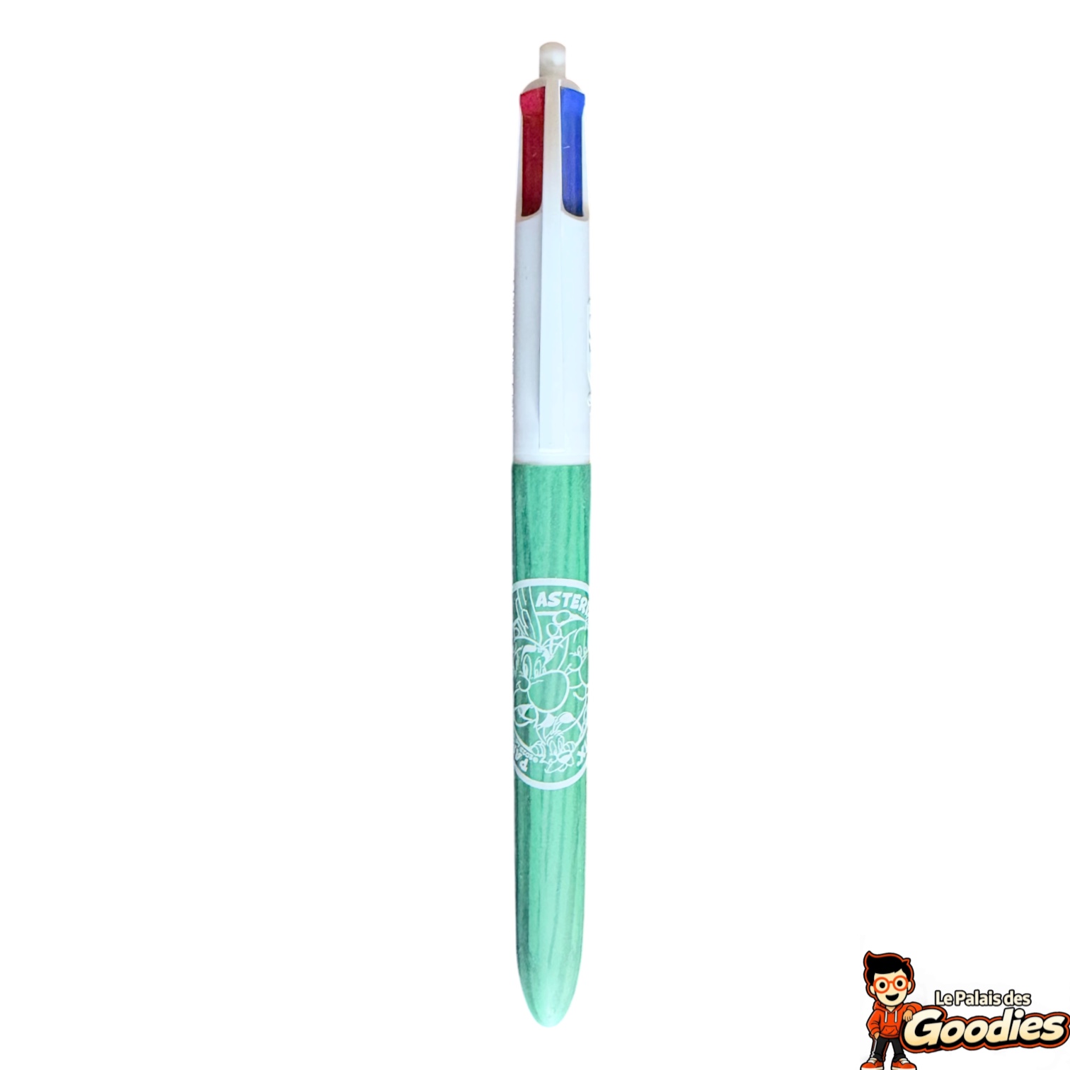 Astérix : Stylo BIC 4 couleurs Parc Astérix effet bois