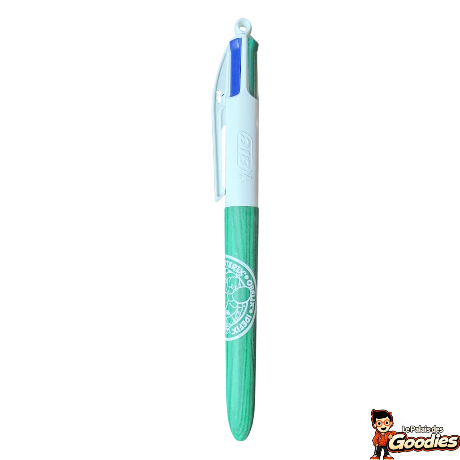 Astérix : Stylo BIC 4 couleurs Parc Astérix effet bois