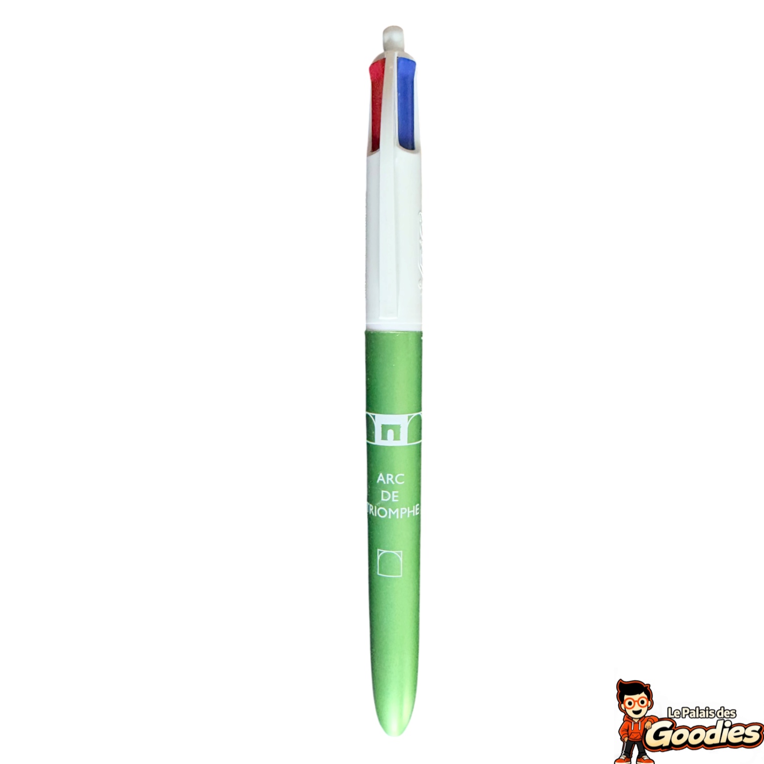 Arc de Triomphe : Stylo BIC 4 couleurs vert métallisé