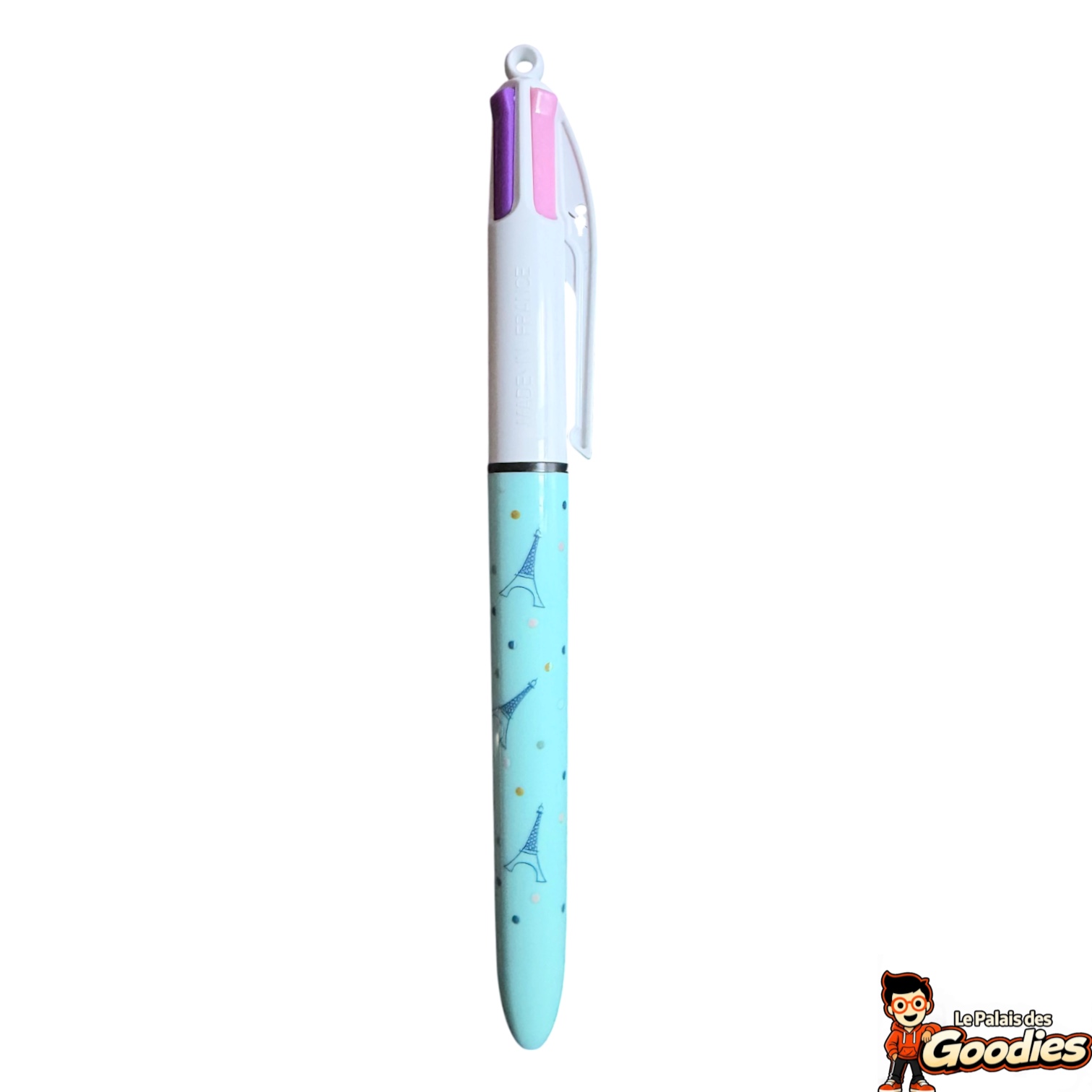 Paris : Stylo BIC 4 couleurs Tour Eiffel pastel
