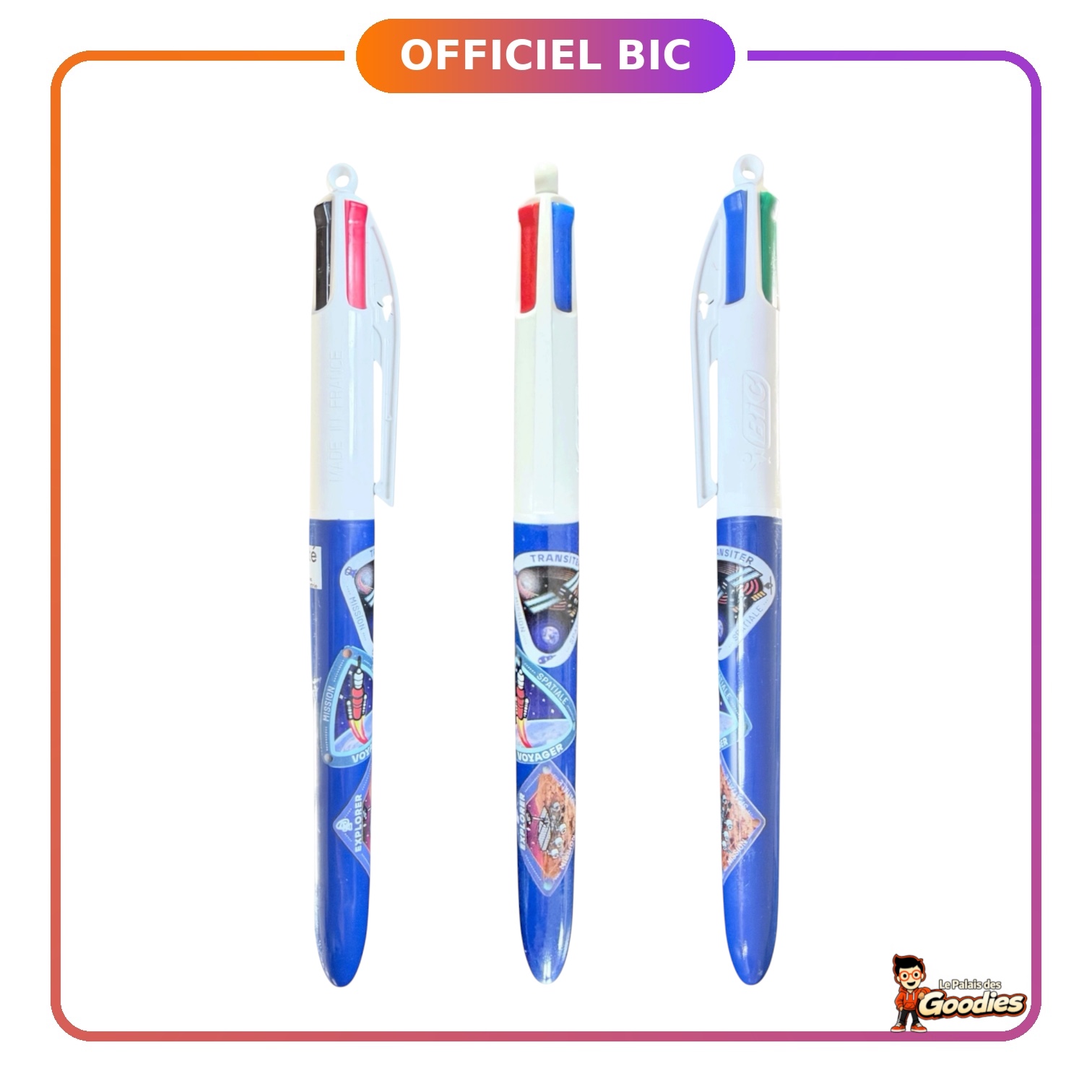 Cité des sciences : Stylo BIC 4 couleurs mission spatiale