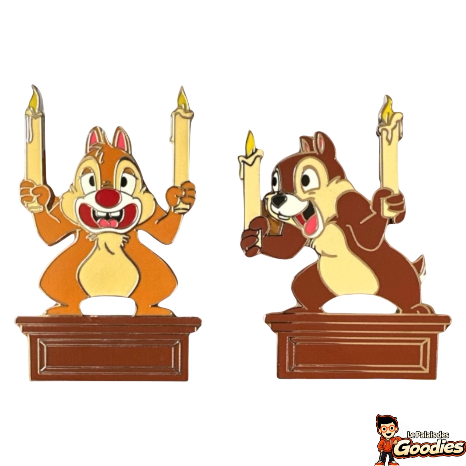 Disney - Phantom Manor : Lot de 2 pins Tic et Tac porte-chandelles